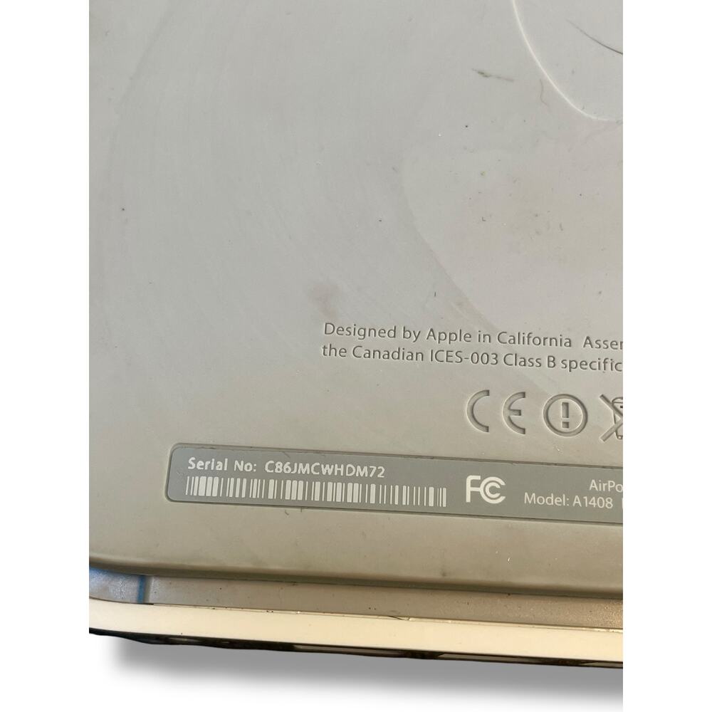 Apple AirPort Extreme A1408 WiFi Base Station Wireless Router Adapter Network - Picture 8 of 11
